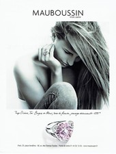 Advertising 117 2012 Mauboussin Artist Jeweler White Gold Ring