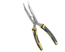 Pince à bec 1/2 ronds coudée