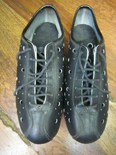 NOS VINTAGE RIVAT ROAD TRACK CYCLING SHOES CLEATS - SIZE 40 - BLACK