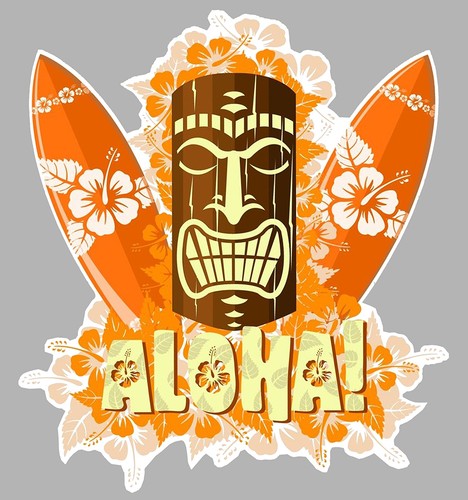 Gwada tiki surf aloha - tiki,