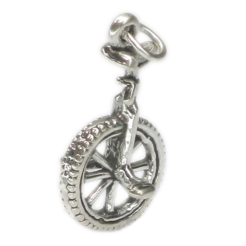 Breloque monocycle argent - breloque,