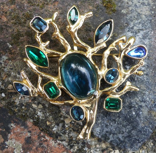 Bijou vintage broche marque - broche,