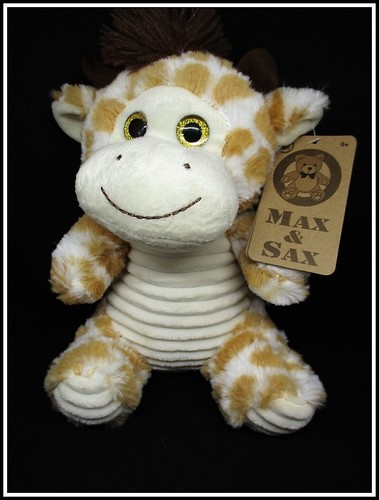Doudou peluche girafe - peluche, beige