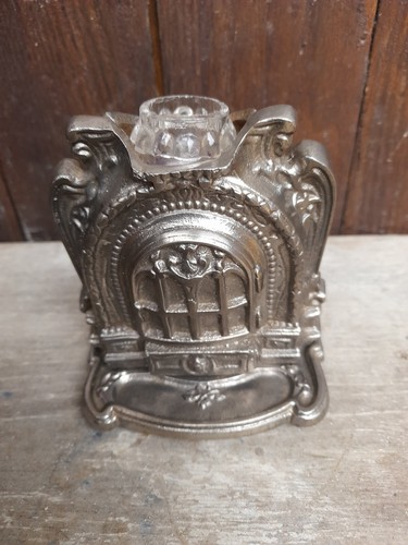 Encrier ancien fonte poele - encrier,