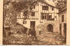64 - Urrugne - Old Farm in Urrugne - Based on a painting by Floutier - Coll