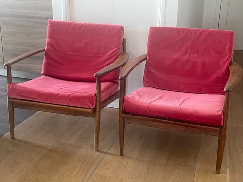 Paire fauteuils scandinaves - paire,
