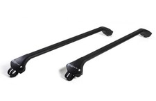 Barre de toit ovale Modula Case System noir Système de galerie de toit universel