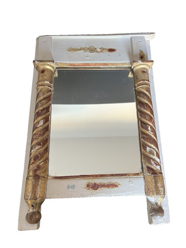 Ancien miroir glace style - glace, de