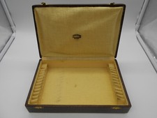 1) HOUSEWIFE CASE BOX 12 CUTLERY FORK SPOON SOLID SILVER