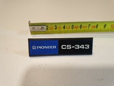 Original vintage logo Badge PIONEER CS-343  ,  Enceinte SPEAKER occasion