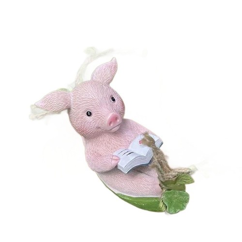 Joli cochon assis siège pour