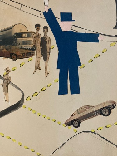 Tres beau art collage - tres,