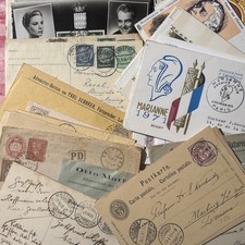 Timbres, Enveloppes et cartes, Ensemble important France, Suisse, Belgique, …