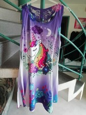 Robe Violet Imprimé Licorne