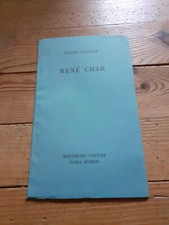 René Char . Pierre Guerre
