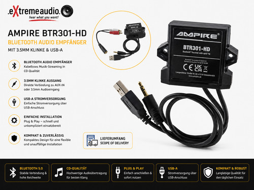 Récepteur audio bluetooth - audio,