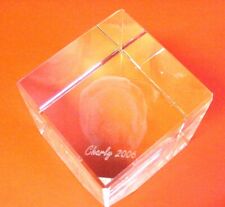 PRESSE-PAPIERS CRISTAL 8 x 8 x