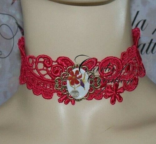 Ras cou dentelle - cou, /dentelle
