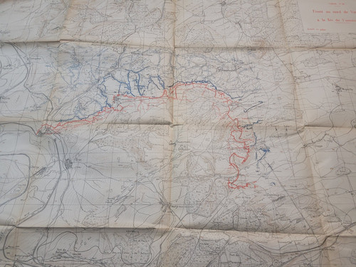 Carte front nord verdun - nord, de