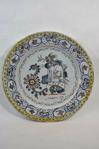 Ancien plat faïence de - ancien,
