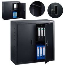 AREBOS Armoire de classement Armoire de Bureau Armoire de Rangement Acier