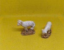 2 ancien santon crèche devineau taille 1 ou 2 moutons