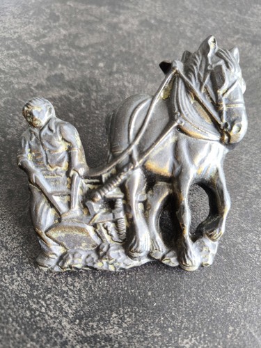 Ornement bronze laboureur - en,