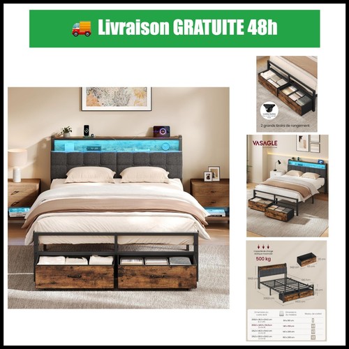 Cadre lit 140x190 cm - de,