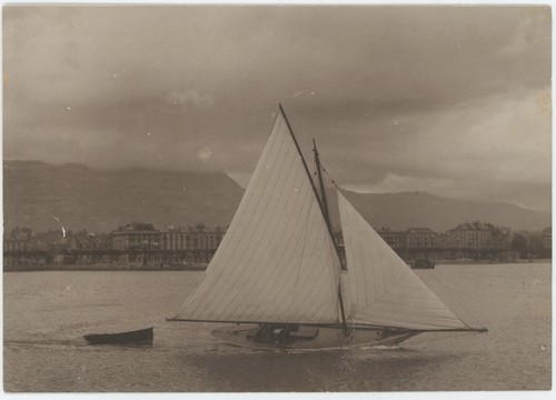 Barque sur lac léman - le,