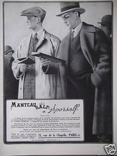 ADVERTISING COAT SALF ET SPORSALF LODEN FRENCH