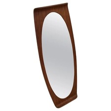 Miroir Murale En Teck Courbé