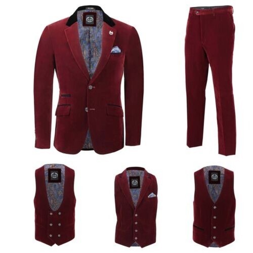 Hommes bordeaux velours - hommes,