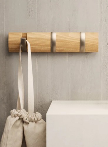 Porte manteau bois naturel - manteau, 3