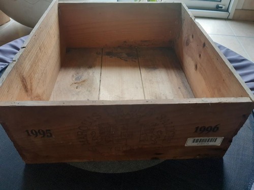 Caisse vide bois vin - vin, chateau
