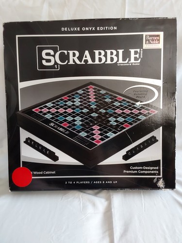 Scrabble deluxe onyx edition - scrabble,