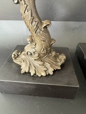 Antique Bronze Candlesticks - Paire Chandeliers Louis XV RococoNapoléon III