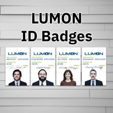 Lumon Industries ID Badge on a Laminated ID Card (severance cosplay parody prop)