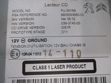 LECTEUR CD  CITROEN DS4