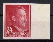Pologne OCCUPATION - Post Osten 1941 Mi 78 U Sc N83 Adolf Hitler imperforée **
