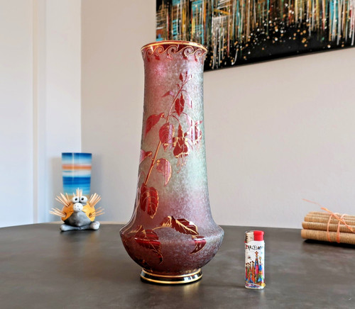 Vase cristal dégagé - cristal, à