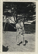 OLD PHOTO - VINTAGE SNAPSHOT - FUNNY COWBOY CARNIVAL COSTUME - DISGUISE