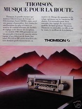 THOMSON CAR RADIO STEREO CASSETTE PLAYER ROAD MUSIC ADVERTISING 