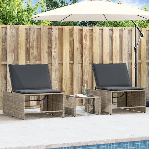 Lot chaises longues - chaises, avec