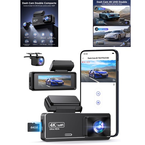 Chortau dashcam voiture avant - dashcam,