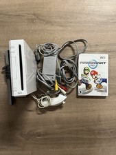 Nintendo Wii with all the chords And sensors. No Controller Includes Mario Kart