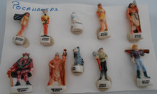 Série complète de 10 fèves