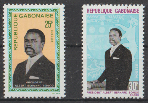 Gabon paire de timbres - gabon.,