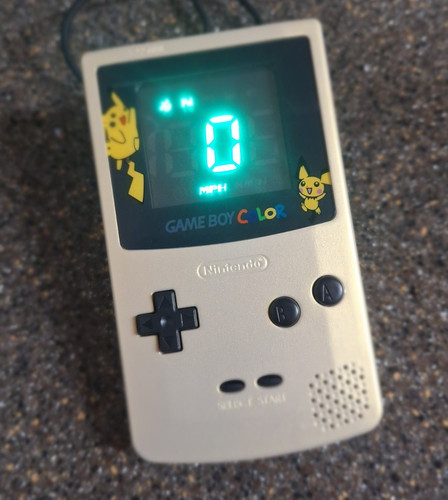 Game boy color gps speedometer - color,