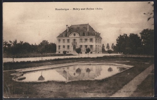 Cpa méry sur seine manoir - cpa,