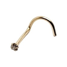 Clou de nez en or diamant or